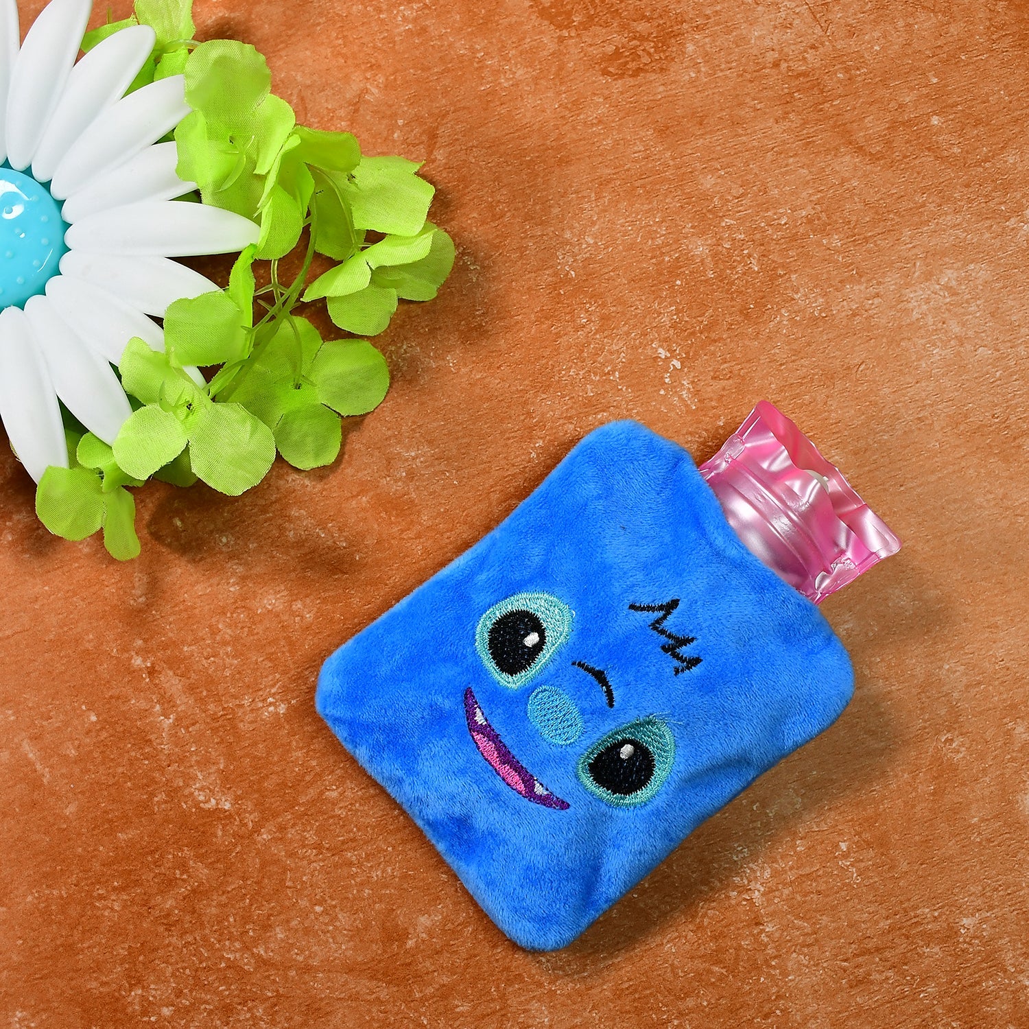 6512 Blue Stitch small Hot Water Bag with Cover for Pain Relief, Neck, Shoulder Pain and Hand, Feet Warmer, Menstrual Cramps. DeoDap 6512 Blue Stitch small Hot Water Bag with Cover for Pain Relief, Neck, Shoulder Pain and Hand, Feet Warmer, Menstrual Cramps. DeoDap